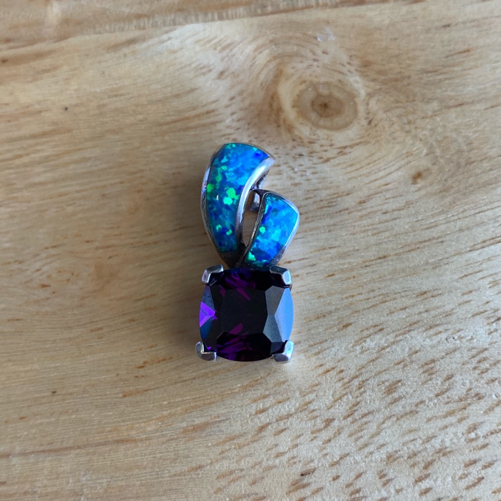 OPAL sterling silver pendant
